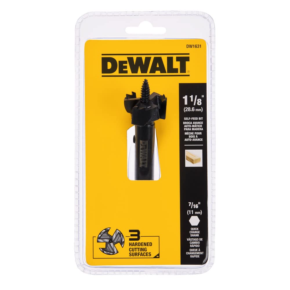DEWALT Drill Bit, Self Feed, 1-1/8 Inch (DW1631) — Amazon image 4