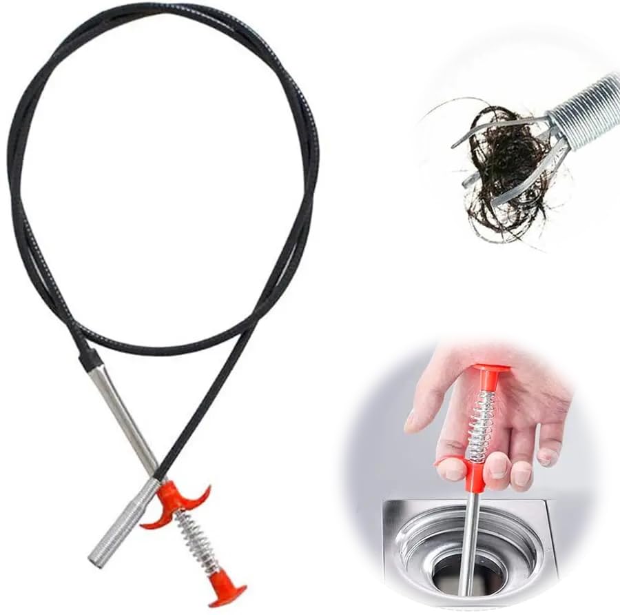 VCART Drain Pipe Pipe Cleaner |Drain Cleaner Wire Spring | Kitchen Sink Bathroom Pipe Cleaning Stick | Drainage Block Remover Drain Spring Pipe, Wire| Hair Dredging Pipe Cleaning Tool (90 cm) (B09P8D5X3N) Amazon Price History, Amazon Price Tracker