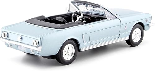 Miniatura 2 de Motormax Escala 1/24 Diecast 1964 1/2 Ford Mustang Convertible en Color Azul Claro