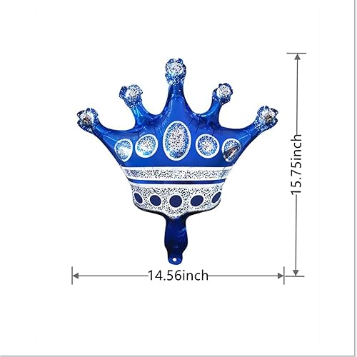 Miniatura 3 de Globos número 2 de corona azul marino de 40 pulgadas, gigantes grandes 2 globos, globos de decoración de segundo cumpleaños, suministros de