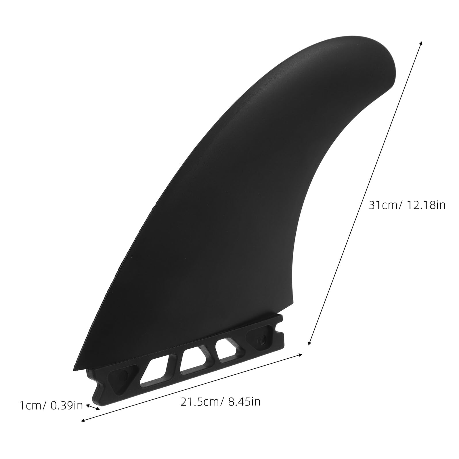 ORFOFE 3 Piezas Paddle Board Replacement Fins de PVC Resistente para Sup Surf Kayak Canoe Aletas para Mejor Equilibrio y Seguimiento Preciso