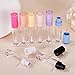 COSIDEA 26 pcs Refillable Empty 8ml Lip Gloss Tubes with clear Wand，Round Pink Lipgloss Containers，DIY cosmetic packing Container Bulk Wholesale