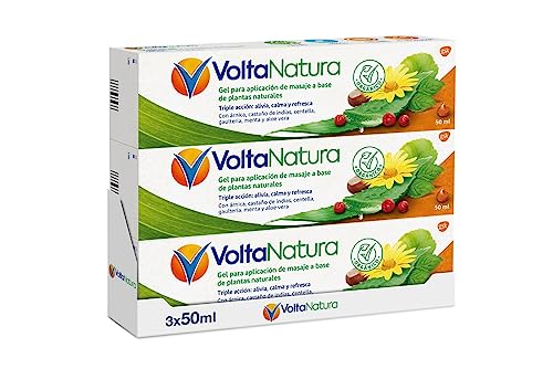 VoltaNatura Gel Para Aplicación de Masaje a Base de Plantas Naturales, Con Árnica y Aloe Vera,...