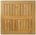 American Trading Company GTT3636 Teak Square Table Top, 36" L x 36" W