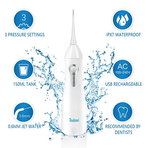 Todoxi Idropulsore Dentale Ricaricabile Elettrico