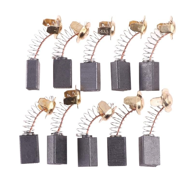 10 cepillos de carbono para amoladora angular de 7 x 11 x 17 mm, motores de herramientas eléctricas, piezas de repuesto, martillo eléctrico, cepillo de herramientas eléctricas