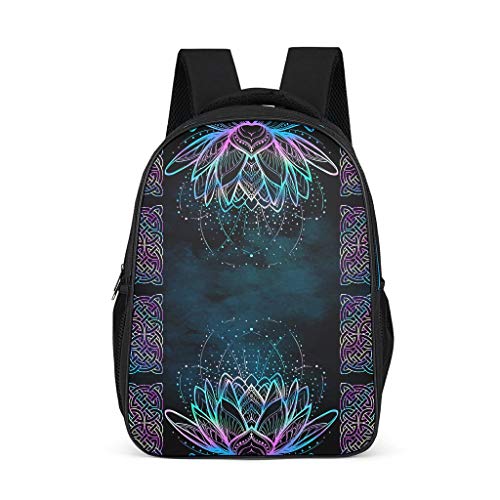 Mochila escolar Mandala Lotus ergonómica  elegante   de día a  de guardería para niños