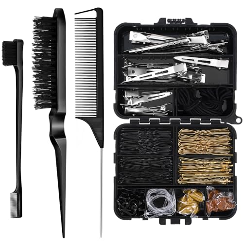 Teenyyou 164 Pcs Hair Accessories Kit Bobby Pins Brush Storage Bo...