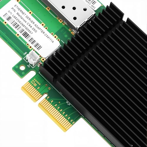 Image of Vogzone 25GbE NIC Card for Mellanox MCX4111A-SFP28-X4, PCIe 3.0 x4 25Gb Ethernet NIC with Mellanox ConnectX-4 Lx Chipset, Single SFP28 Network Card Support RDMA