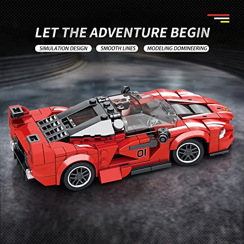 Zylegen Fxx-K Sports Car Technique Building Toy Set,Mini Race Car Building Kit And Engineering Toy For Adults Teens Kids,A Great Gift For Car Lovers(392Pcs) #TOP3