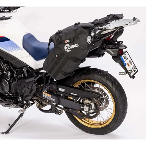 QBAG Satteltaschenpaar Enduro - Wasserdicht 48L - Polyamid - Schwarz