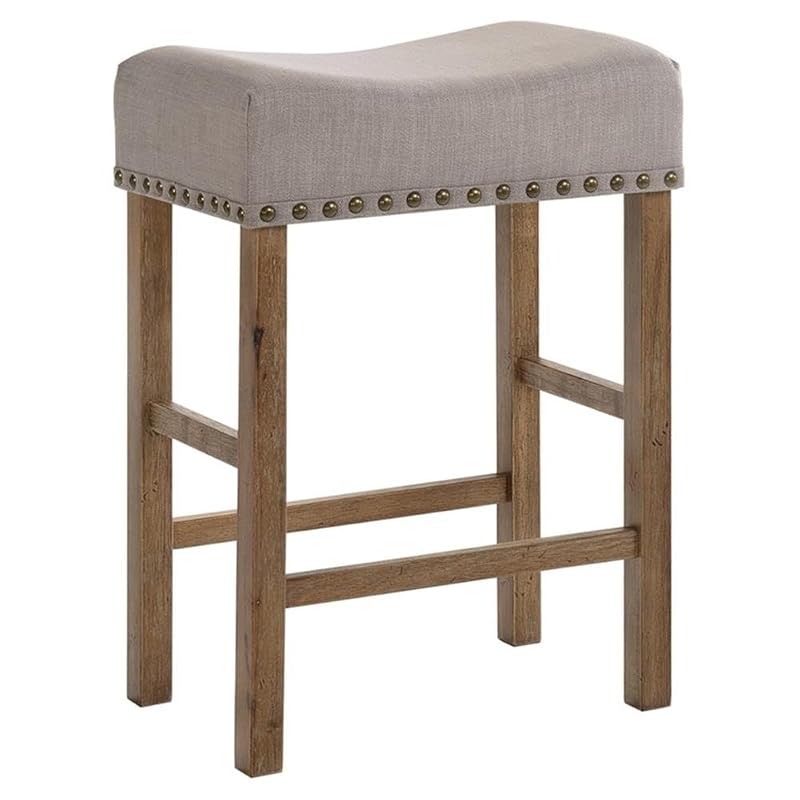 ACME Furniture 70833 Martha II Counter Height Stool, Weathered Oak