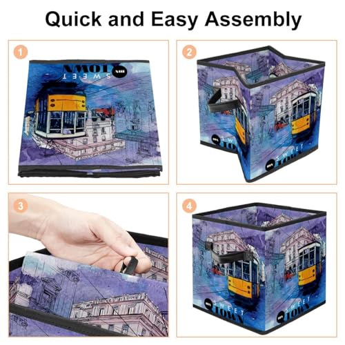 Boîte de rangement pliable cube pour éliminer le désordre du placard - 5