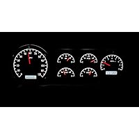 Vista 2 de Dakota Digital 53 54 Chevy coche análogo Dash Gauge sistema negro aleación blanco VHX-53C-K-W