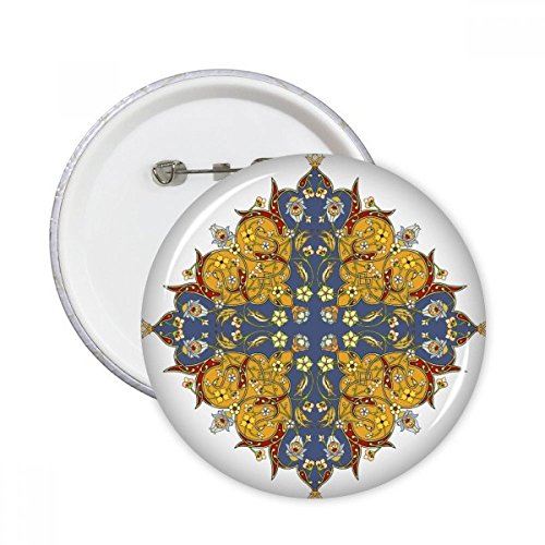 Broches rondes motif baroque moderne pour customiser vos vêtements lot de 5
