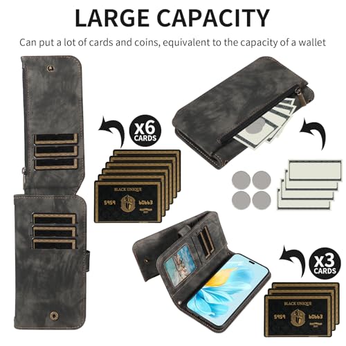 Pochette Honor 200 Lite 5G oubliez votre grand sac grâce au porte-cartes
