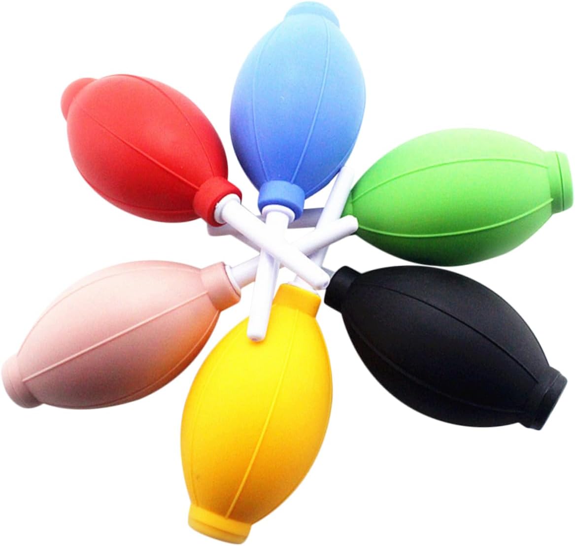 6pcs Mini Air Blower for Camera Lens Computer TPE Material Portable Durable Dust Cleaner