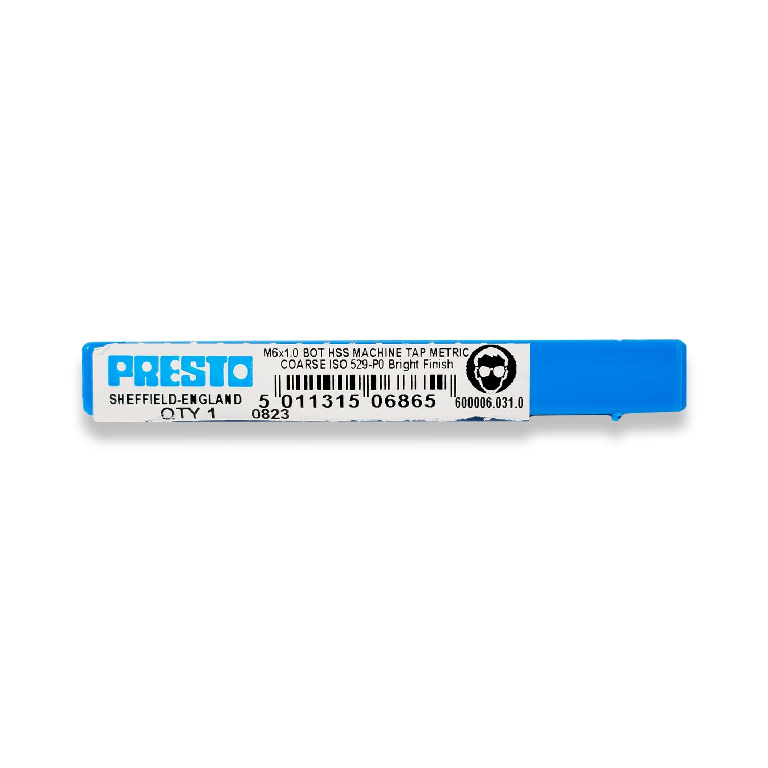 Presto 600006.031.0 M6x1 Metric Coarse Hand Tap - Bottom/Plug
