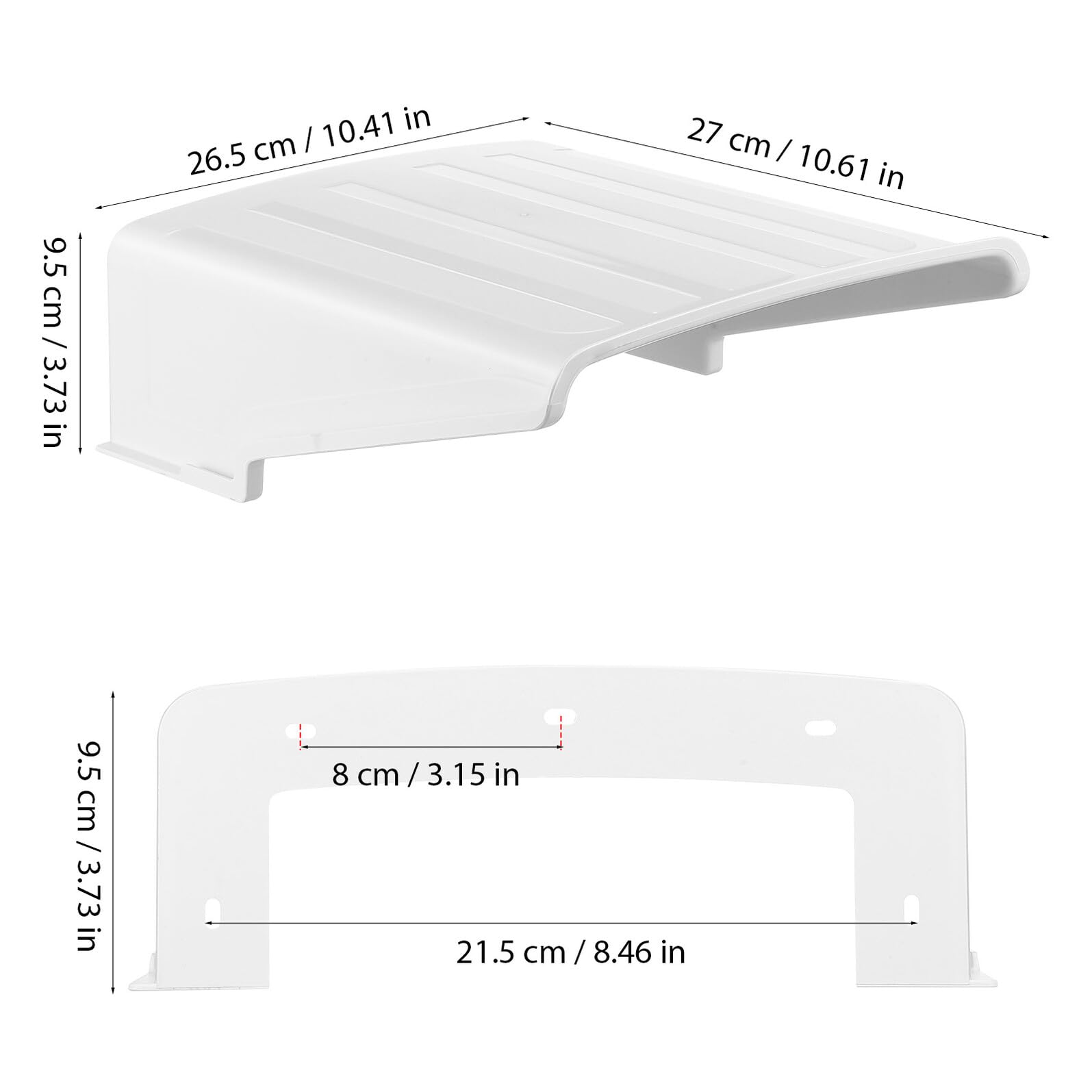 NUOBESTY Protector de Cámara Exterior Resistente Intemperie Funda Protectora de Plástico para Cámaras y 3 Unidades Parasol contra Lluvia y Rayos UV