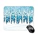 Produktbild White snow aquarell wald, Rutschfeste gummibasis mousepad, Bürobedarf square mouse pad, Mausmatte