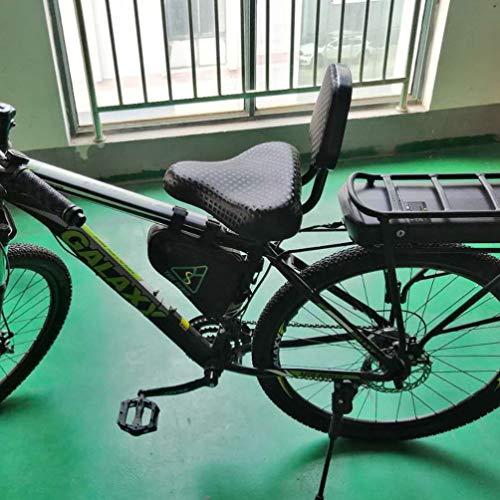 BESPORTBLE Almofada Do Assento de Bicicleta Saddle Assento Encosto Esponja De Couro Ciclismo Preto 1