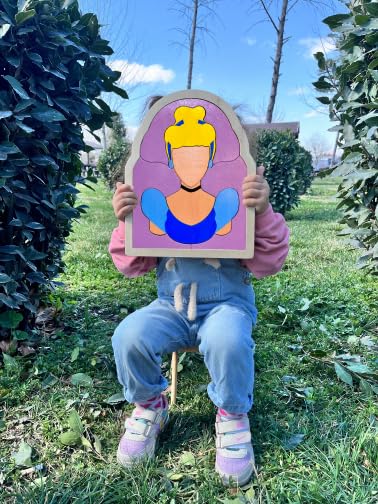 Miniatura 2 de Cinderella Wooden Puzzle - Handmade, Safe, and Educational Toy for Kids 3 and Up - Perfect Gift for Imaginative Play and Cognitive Development" (M)