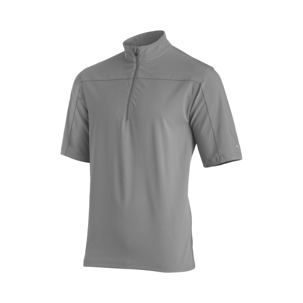 Mizuno Youth Comp Short Sleeve Batting Jacket, Grey, Large