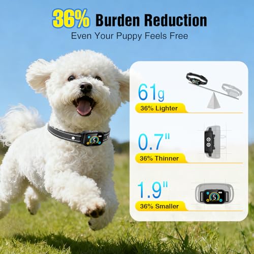 2 Pack Bark Collar, Smart Dog Bark Collar for Large Medium Small Dogs, Rechargeable Ultra-Light Training Collar with Beep Vibration, Anti Barking Device with 5-Level Sensitivity (Black) - Image 6