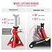 DNA MOTORING TOOLS-00280 Low Profile Hydraulic Trolley Service/Floor Jack Combo with 2 Ratchet Jack Stands, 2 Ton (4000 lbs) Capacity