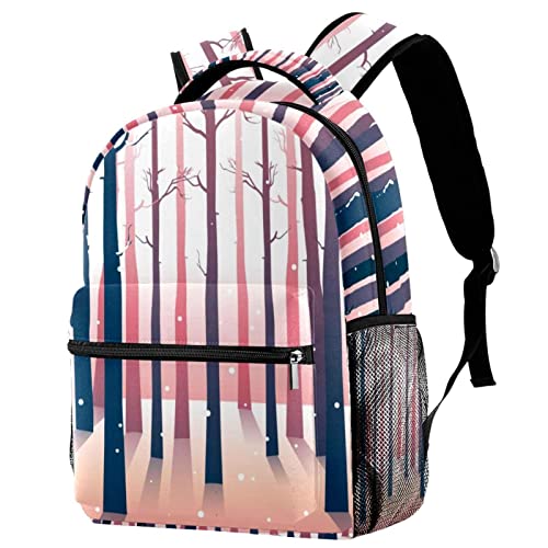 Sac à dos d'école forêt pour garçons et filles modèle léger