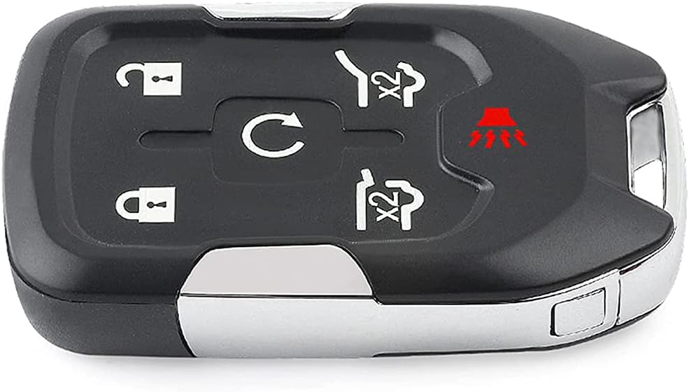 Keymall Replacement Car Key Fob Keyless Entry Remote Control for Chevy Tahoe Suburban/GMC Yukon XL 2015 2016 2017 2018 2019 2020 HYQ1AA 6 Buttons