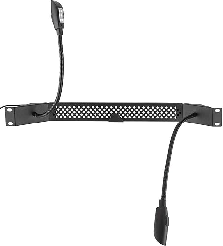 Miniatura 2 de Auray Luces de cuello de cisne duales de 6 LED para montaje en rack DLED6-RM