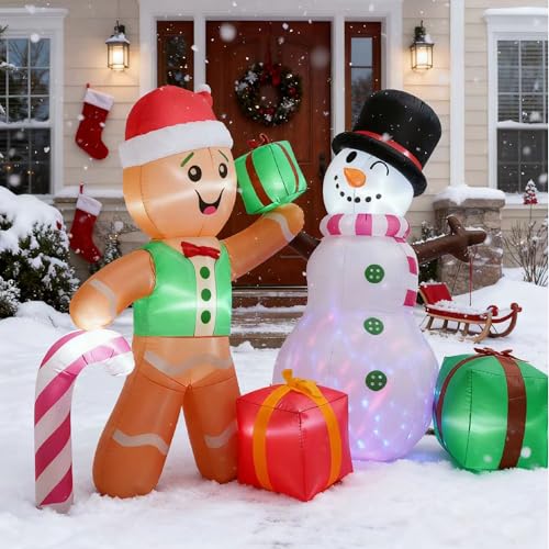 Décoration de Noël gonflable lumineuse avec LED et souffleur intégré - 3