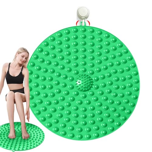 Almohadilla de punto de presión para el pie, alfombrilla de puntos de presión, alfombrilla de masaje, esterilla de yoga, alfombrilla antideslizante, placa de dedo de 21,65 pulgadas para aliviar el