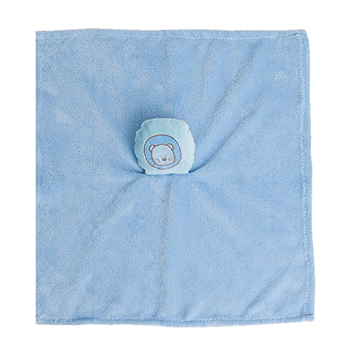 Papi Textil Ursinho Naninha Bordada, Azul, 40 x 33 cm