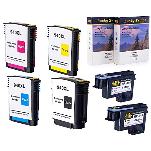Tête d'impression 940 HP et cartouches d'encre remanufacturées pour HP Officejet LKB