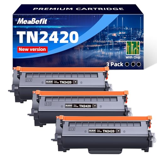 TN2420 TN-2420 Kompatible Tonerkartuschen für Brother TN2420 TN-2420 TN2410 TN-2410 für DCP-L2510D L2530DW L2550DN HL-L2310D L2350DW L2357DW L2370DN L2375DW MFC-L2710DN L2710DW L2730DW(3 Schwarz)