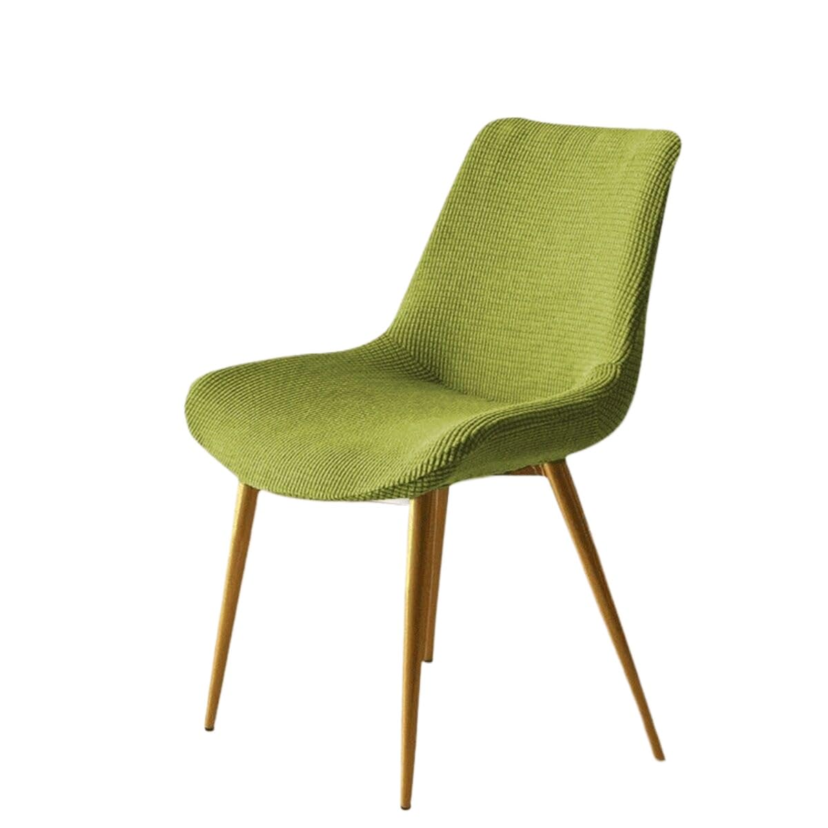 SZHMZ Stretch Chair Slipcover Shell Chair Covers Back Dining 6/2/4PCS Stretch Shell Dining Chair Slipcovers,Jacquard Scandinavian Dining Chair Covers Washable Removable Chair Protector(J,6PCS)