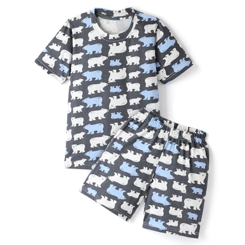 Image of Kids Premium Cotton T-Shirt & Shorts Set for Boys - Half Sleeves Printed Summer Co-Ord Set with Pockets, Soft & Comfortable Casual Wear Outfit