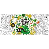 Giant St.Patrick's Day Coloring Poster for Kids Huge Happy St.Patrick's Blank Paper Banner Large Col