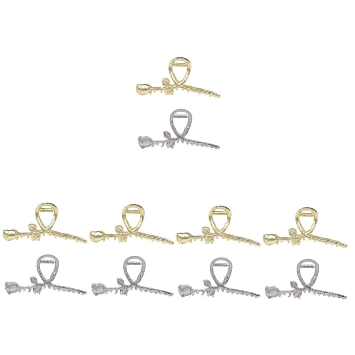 minkissy 10piezas De Pelo De Metal Diseño De Rosa Accesorios Para Cabello Resistentes y Antideslizantes Para Mujeres y Niñas Decoración Elegante y Práctica