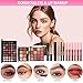 All in One Makeup Kit for Women Full Kit, Makeup Gift Sets for Women Teens Girls, Makeup Essential Bundle Includes Eyeshadow Palette Foundation Eyeliner Contour Stick Lip Gloss Cosmetic Brush Set