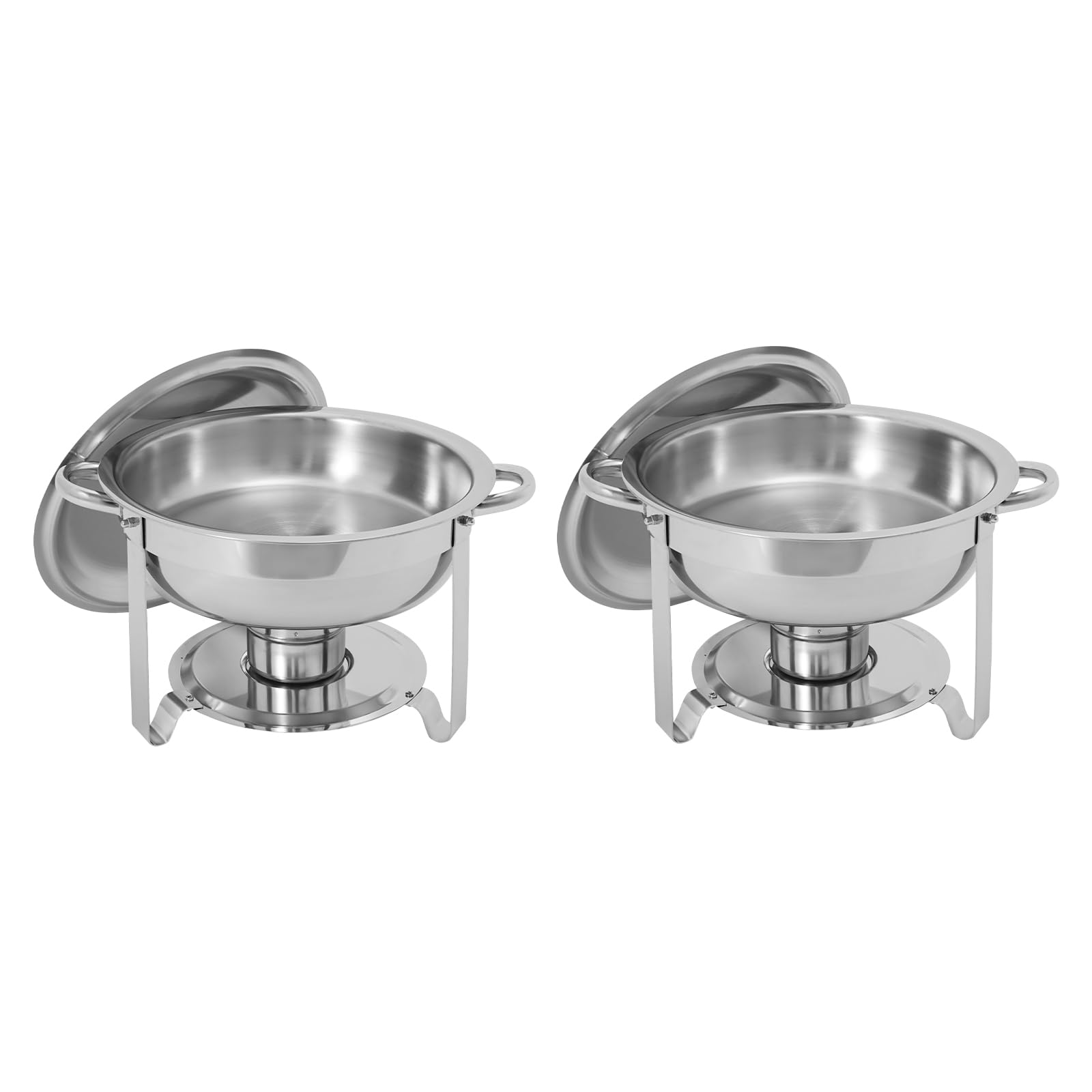 Set da 2 pezzi Chafing Dish Buffet, in acciaio inox, per ristoranti, buffet, hotel, caffetterie, 41 x 25 cm