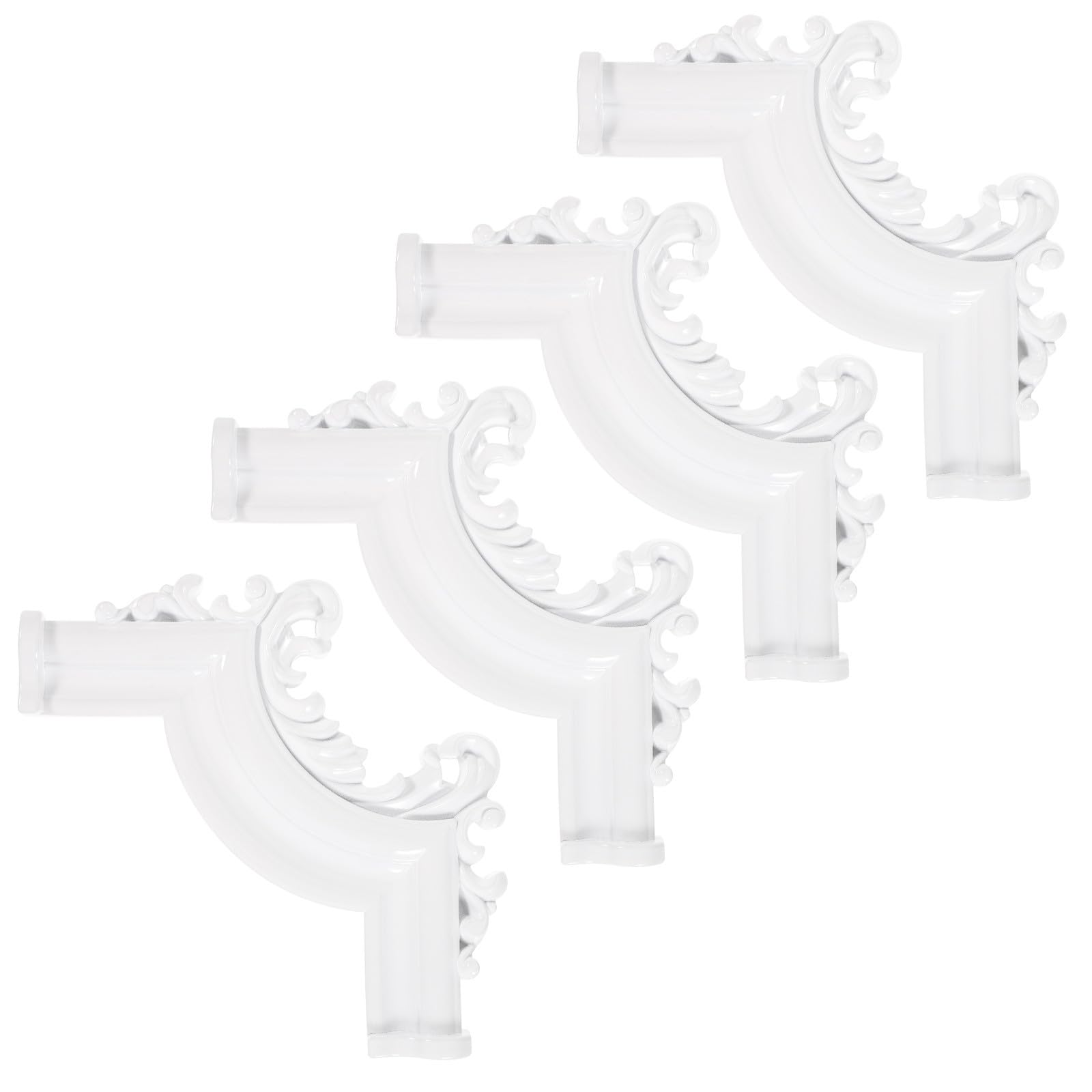 Moldura de techo de PVC vintage SHINEOFI paquete de 4 piezas decoración interior