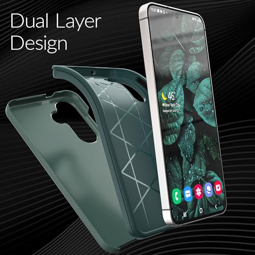 Image of Crave Compatible with Samsung Galaxy S25 FE Case, Shockproof Protection Dual Layer Case for Samsung Galaxy S25 FE (6.7 inch) - Forest Green