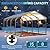 Wisteria Lane 12x20FT Metal Carport, Heavy Duty Carport Canopy with Reinforced Frame and Base for All-Weather, Outdoor Garage Car Port for Boats, Tractors, Pickup Trucks or Party, Dark Gray