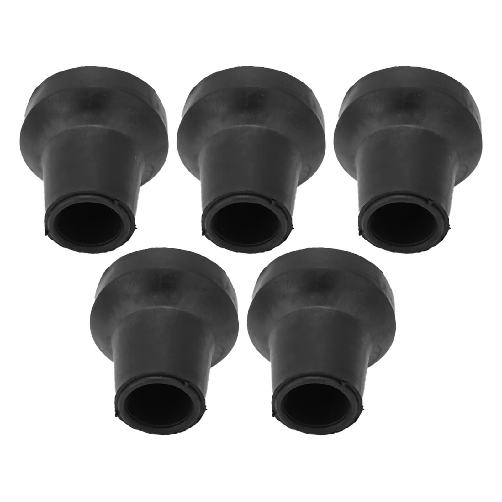 Cane Tips, Rubber Tips for Canes 5Pcs Crutch Tips 14mm Rubber Anti Skid Good Grip Rubber Cane Tips Nonslip Safe Wear Rubber Cane Tips