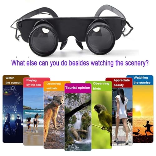 Image of Professional Hands-Free Binocular Glasses for Fishing, Bird Watching, Sports, Concerts, Theater, Opera, TV, Sight Seeing, Hands-Free Opera Glasses for Adults(Pack of 1)