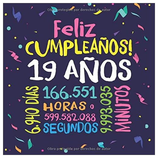 Feliz Cumpleaños - 19 Años: Un libro de visitas para fiesta de 19 cumpleaños – Decoración y regalos originales para hombres y mujeres - 19 años - ... para felicitaciones y fotos de los invitados