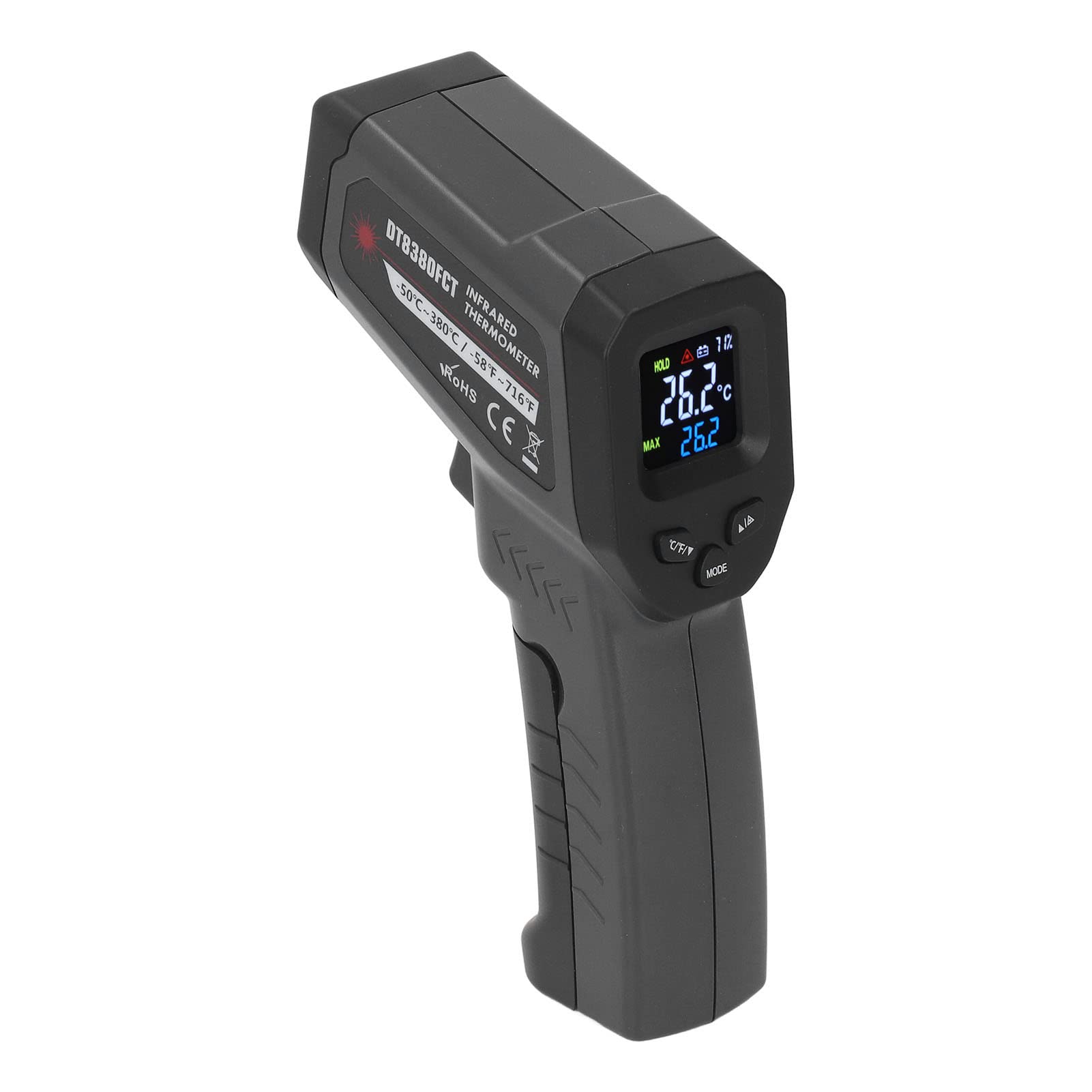 Infrared Thermometer, Infrared Thermometer, Temperature, Backlit LCD Display, Auto Shut Off with Low Power Indicator, Kitchen